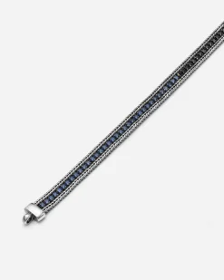 IM INTER X NOVE25 BRACCIALE TENNIS IN ARGENTO CON BRILLANTI NERAZZURRI