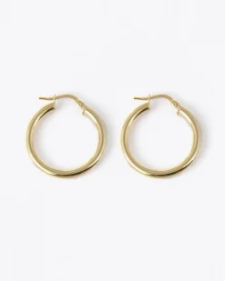 ORECCHINI A CERCHIO FILO TONDO 3 PLACCATI ORO
