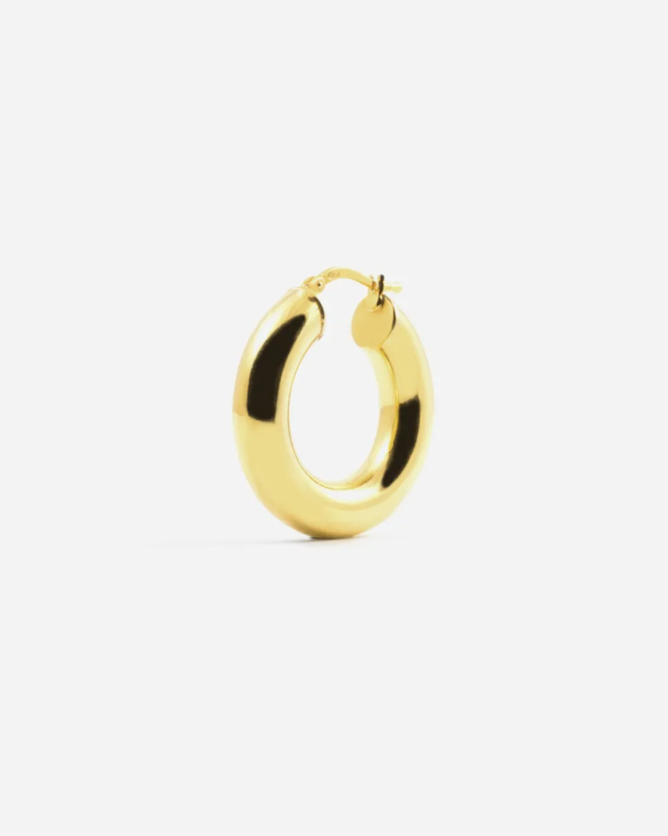 ORECCHINO A CERCHIO BOLD LOOP PLACCATO ORO