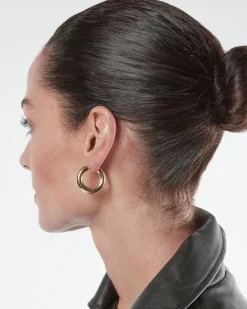 ORECCHINO A CERCHIO BOLD LOOP PLACCATO ORO