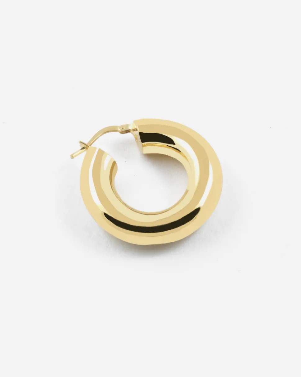 ORECCHINO A CERCHIO FILO TONDO 7 MM PLACCATO ORO