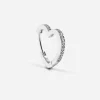 ORECCHINO A CUORE FROSTED HEART CON BRILLANTI