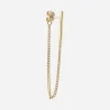ORECCHINO A LOBO CATENA GOLDEN CHAIN BAR PLACCATO ORO