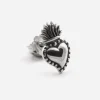 ORECCHINO A LOBO CUORE EX-VOTO IN ARGENTO