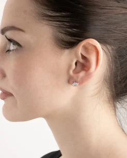 ORECCHINO A LOBO PIERCING 5 NAVETTE IN ARGENTO