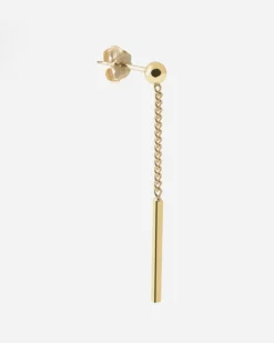 ORECCHINO A LOBO SFERA GOLDEN EAR BAR PLACCATO ORO