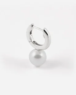 ORECCHINO BIG PEARL OYSTER IN ARGENTO CON PERLA