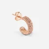 ORECCHINO BRIGHT ROSE BAND PLACCATO ORO ROSA