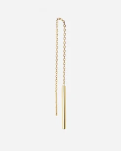 ORECCHINO CATENA GOLDEN BUTTERFLY BAR PLACCATO ORO