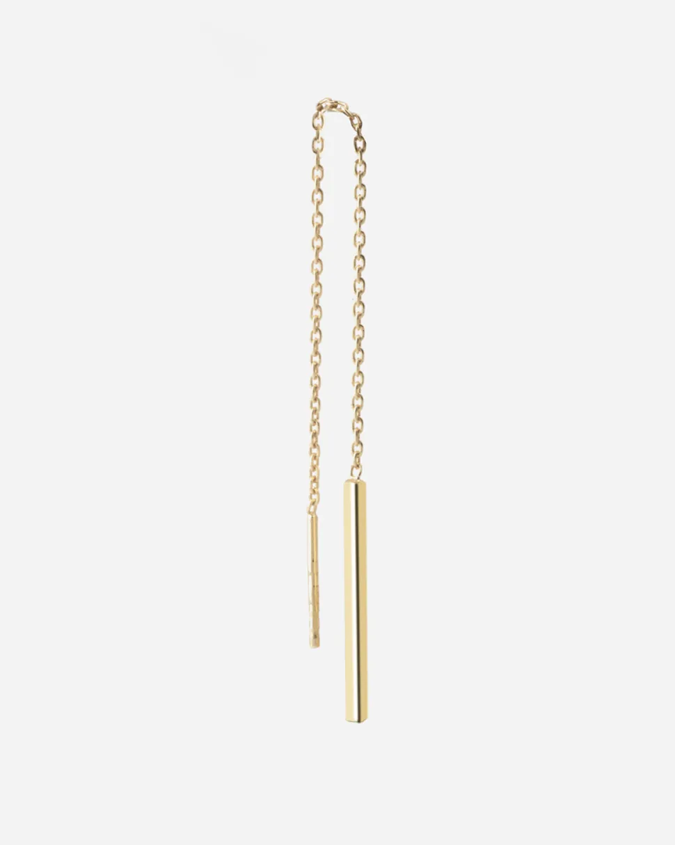 ORECCHINO CATENA GOLDEN BUTTERFLY BAR PLACCATO ORO