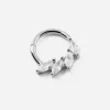ORECCHINO CERCHIO SILVER FAN SEPTUM IN ARGENTO CON PIETRE