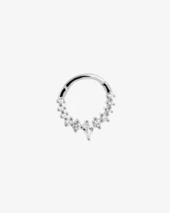 ORECCHINO CERCHIO SILVER CONSTELLATION SEPTUM IN ARGENTO CON PIETRE