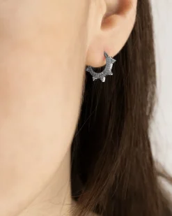 ORECCHINO CERCHIO SILVER CROWN SEPTUM IN ARGENTO CON BRILLANTI