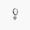 ORECCHINO CON CHARM A CUORE CON BRILLANTI