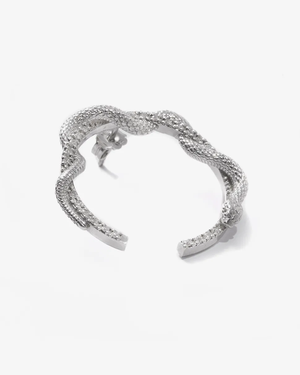 ORECCHINO CON DIAMANTI SHINY SURROUNDING SNAKE