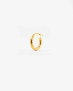 ORECCHINO DIAMOND HOOP PICCOLO PLACCATO ORO