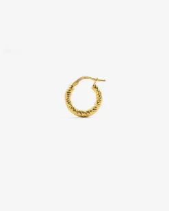 ORECCHINO DIAMOND HOOP PICCOLO PLACCATO ORO