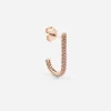 ORECCHINO FANCY ROSE HOOK PLACCATO ORO ROSA