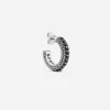 ORECCHINO IN ARGENTO PUNTINATI BLACK WIND