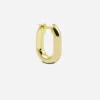 ORECCHINO OVALE MEGA BOLD PLACCATO ORO