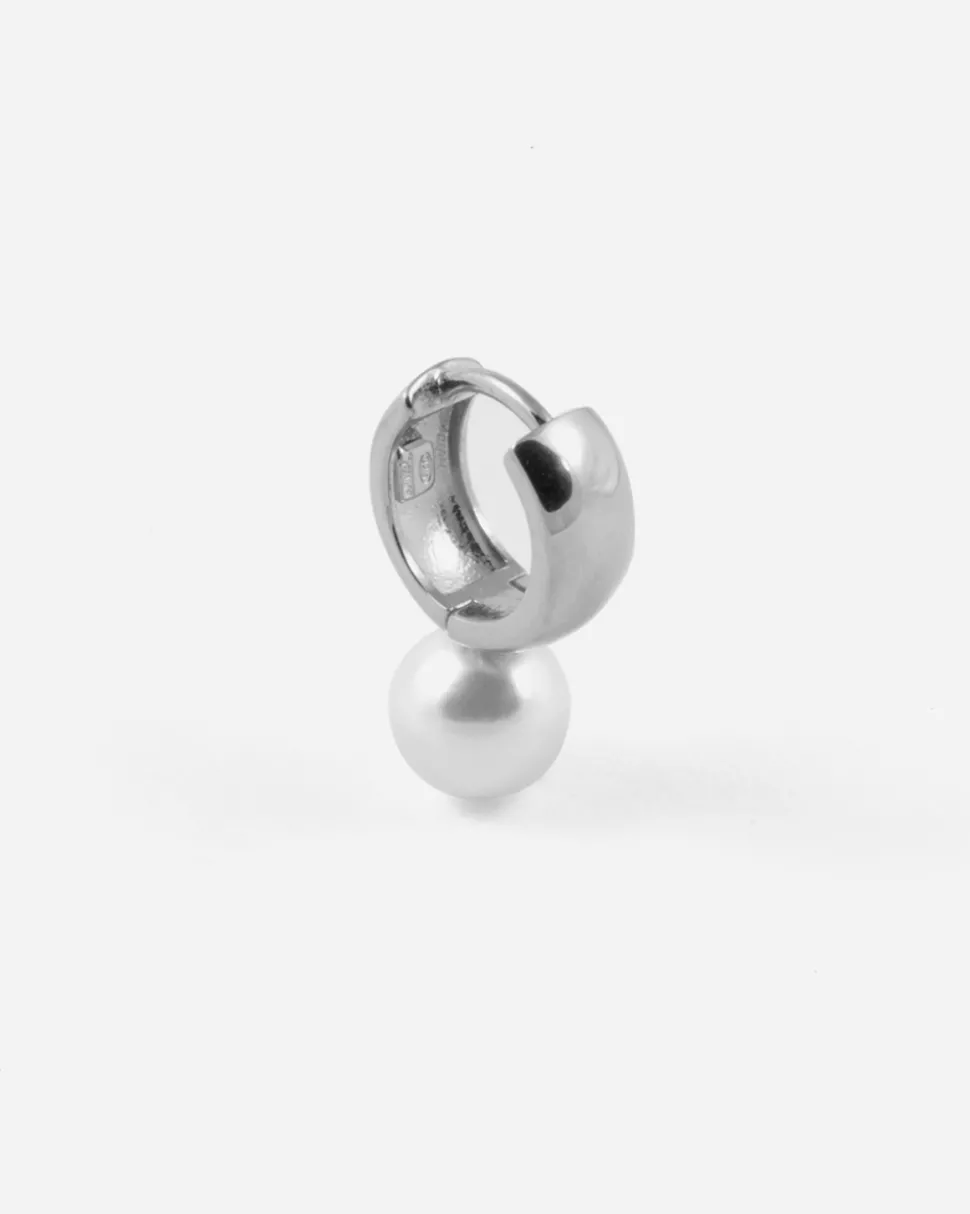 ORECCHINO PEARL OYSTER IN ARGENTO CON PERLA