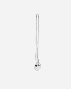 ORECCHINO PENDENTE CON CATENA SILVER LOVE ROPE IN ARGENTO