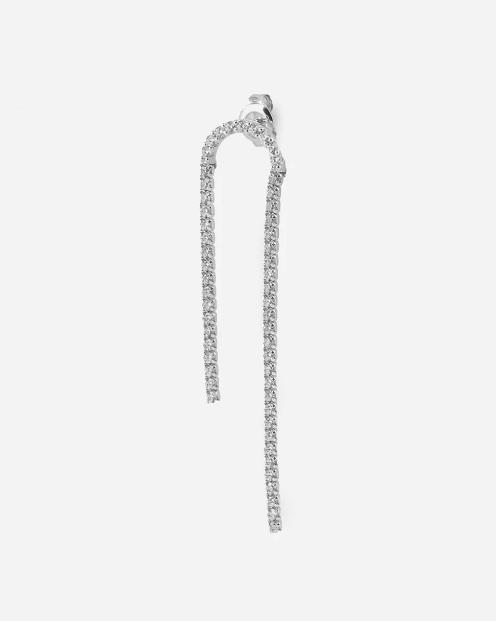 ORECCHINO PENDENTE IN ARGENTO BRIGHT STREAM CON BRILLANTI