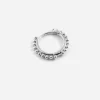 ORECCHINO PIERCING ETNICO MEDIO IN ARGENTO RODIATO