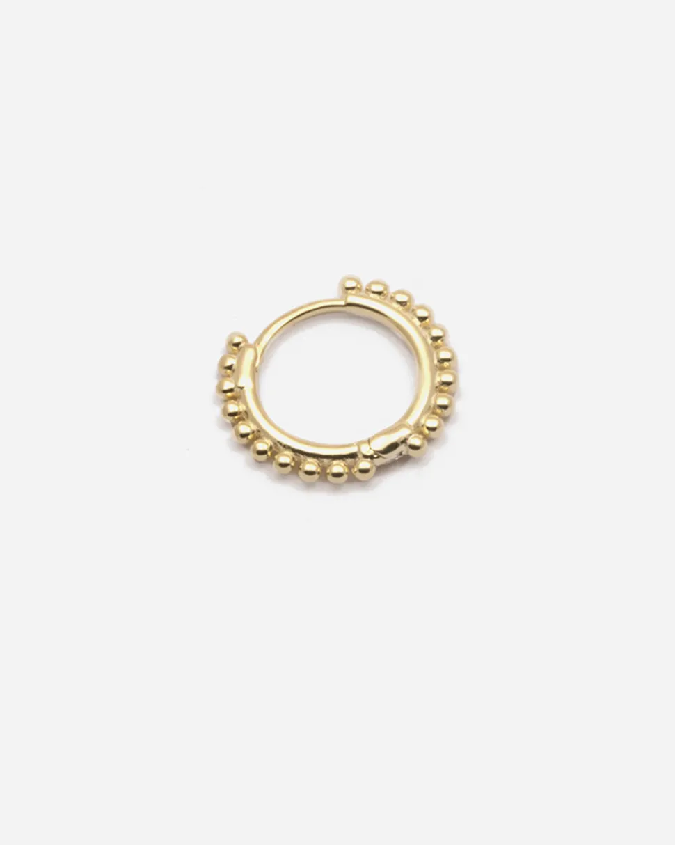 ORECCHINO PIERCING ETNICO MEDIO PLACCATO ORO