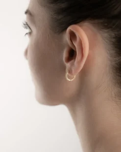 ORECCHINO PIERCING ETNICO MEDIO PLACCATO ORO