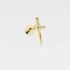 ORECCHINO PIERCING GOLDEN DAGGER PLACCATO ORO CON BRILLANTE