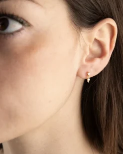 ORECCHINO PIERCING GOLDEN ADDENDUM PLACCATO ORO CON PIETRE