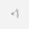 ORECCHINO PIERCING SILVER ADDENDUM IN ARGENTO CON PIETRE