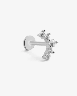 ORECCHINO PIERCING SILVER QUOTE IN ARGENTO CON BRILLANTI