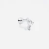 ORECCHINO PIERCING SOLITARIO SILVER SHINY DROP IN ARGENTO
