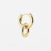 ORECCHINO PLACCATO ORO INFINITE BRIGHT CON BRILLANTI