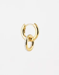 ORECCHINO PLACCATO ORO INFINITE BRIGHT CON BRILLANTI