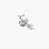 ORECCHINO PUNTO LUCE IN ARGENTO RODIATO