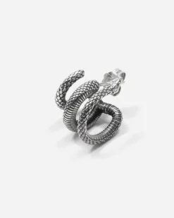 ORECCHINO SERPENTE SNAKE SPIRAL IN ARGENTO