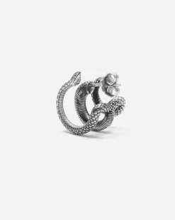 ORECCHINO SERPENTE SNAKE SPIRAL IN ARGENTO
