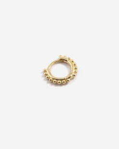 ORECCHINO SINGOLO PIERCING ETNICO PICCOLO / ORO GIALLO LUCIDO