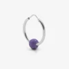 ORECCHINO SINGOLO PIERCING SFERA SMALTO LILLA