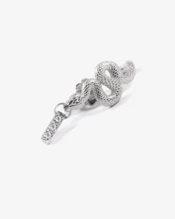 ORECCHINO SINGOLO SHINY HANGING SNAKE