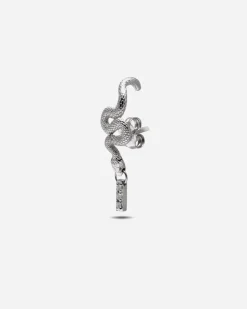 ORECCHINO SINGOLO SHINY HANGING SNAKE