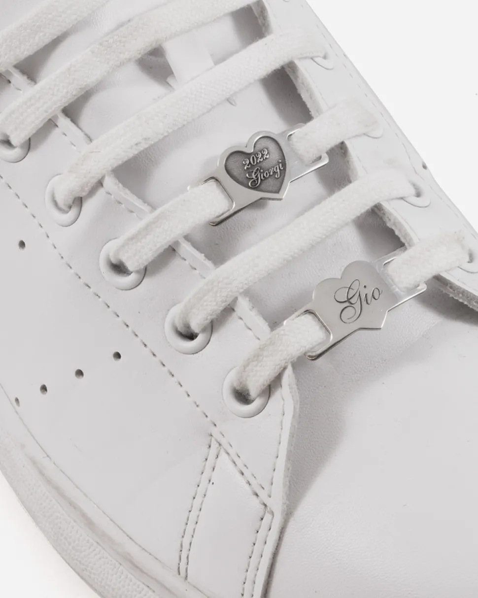 SNEAKER LACE TAG PERSONALIZZABILE TARGA CUORE