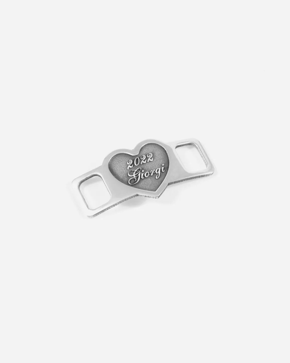 SNEAKER LACE TAG PERSONALIZZABILE TARGA CUORE